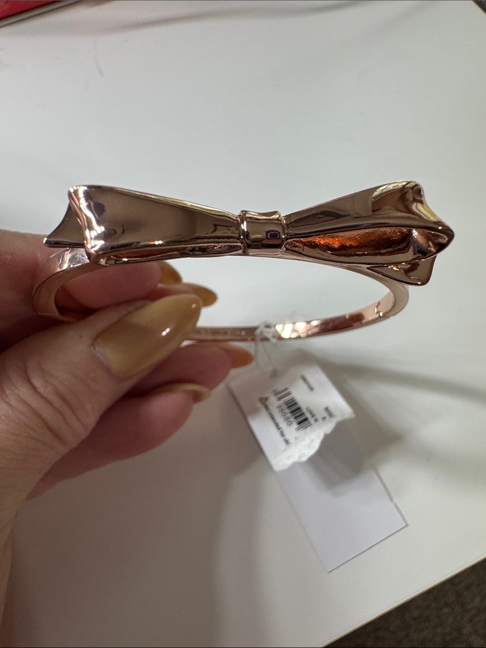 Kate Spade Bow Bangle Hinged Bracelet NWT - Picture 4 of 7